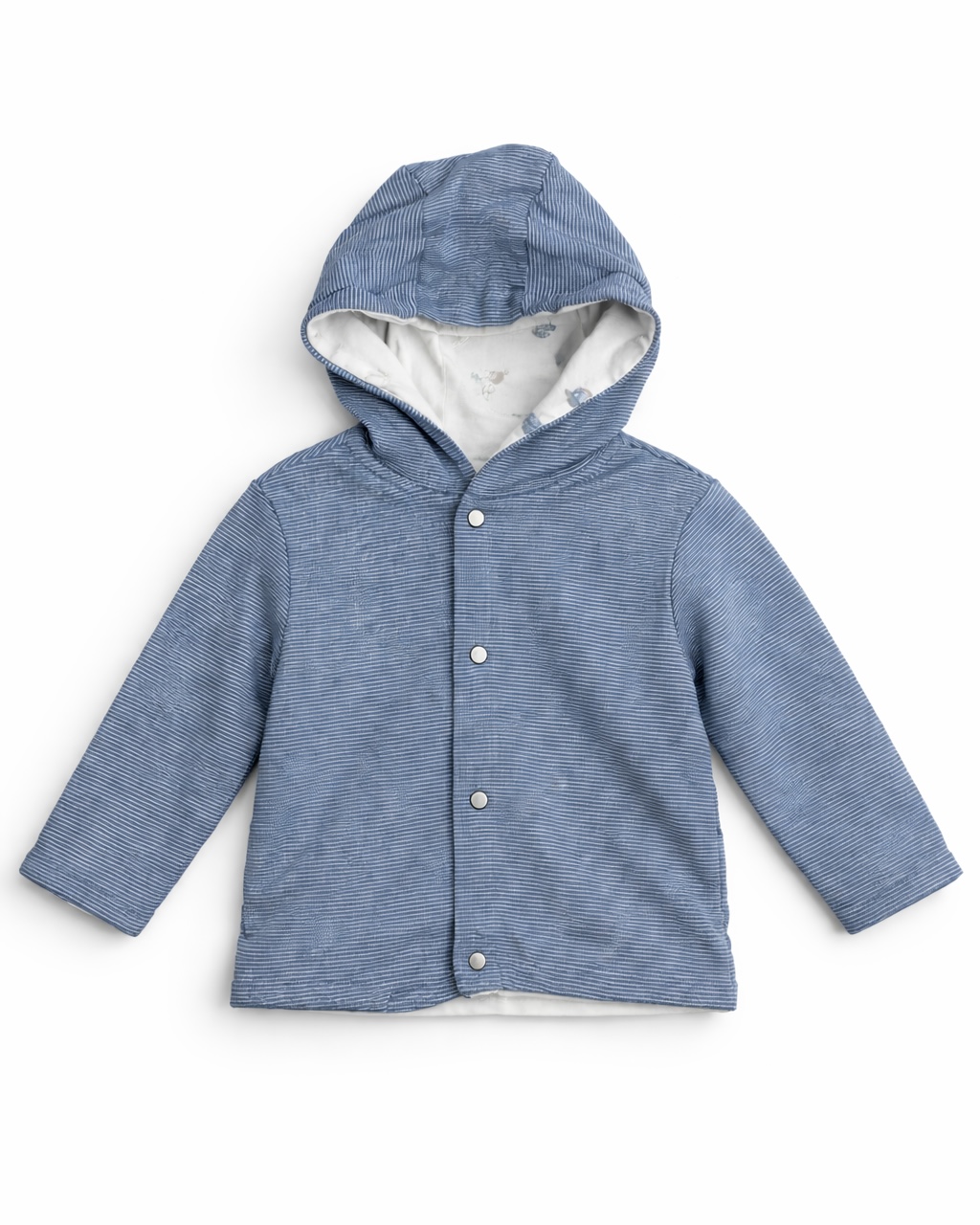 Cute blue n white stripes hoodie