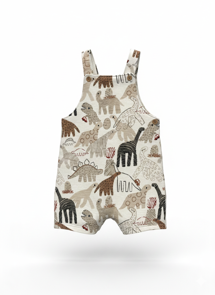 Dino adventure half dungaree