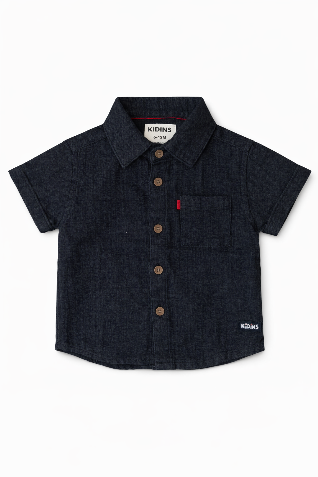 Double layer muslin shirt (black)