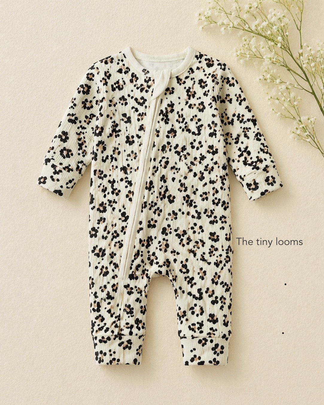 cheetah animal print ribbed romper