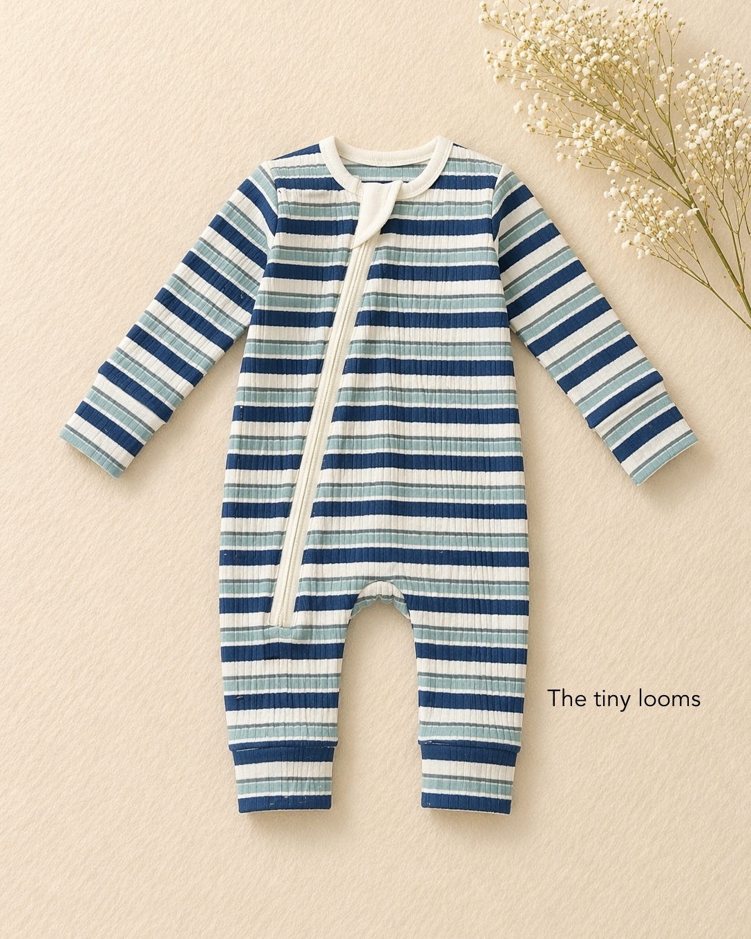 shades of blue romper