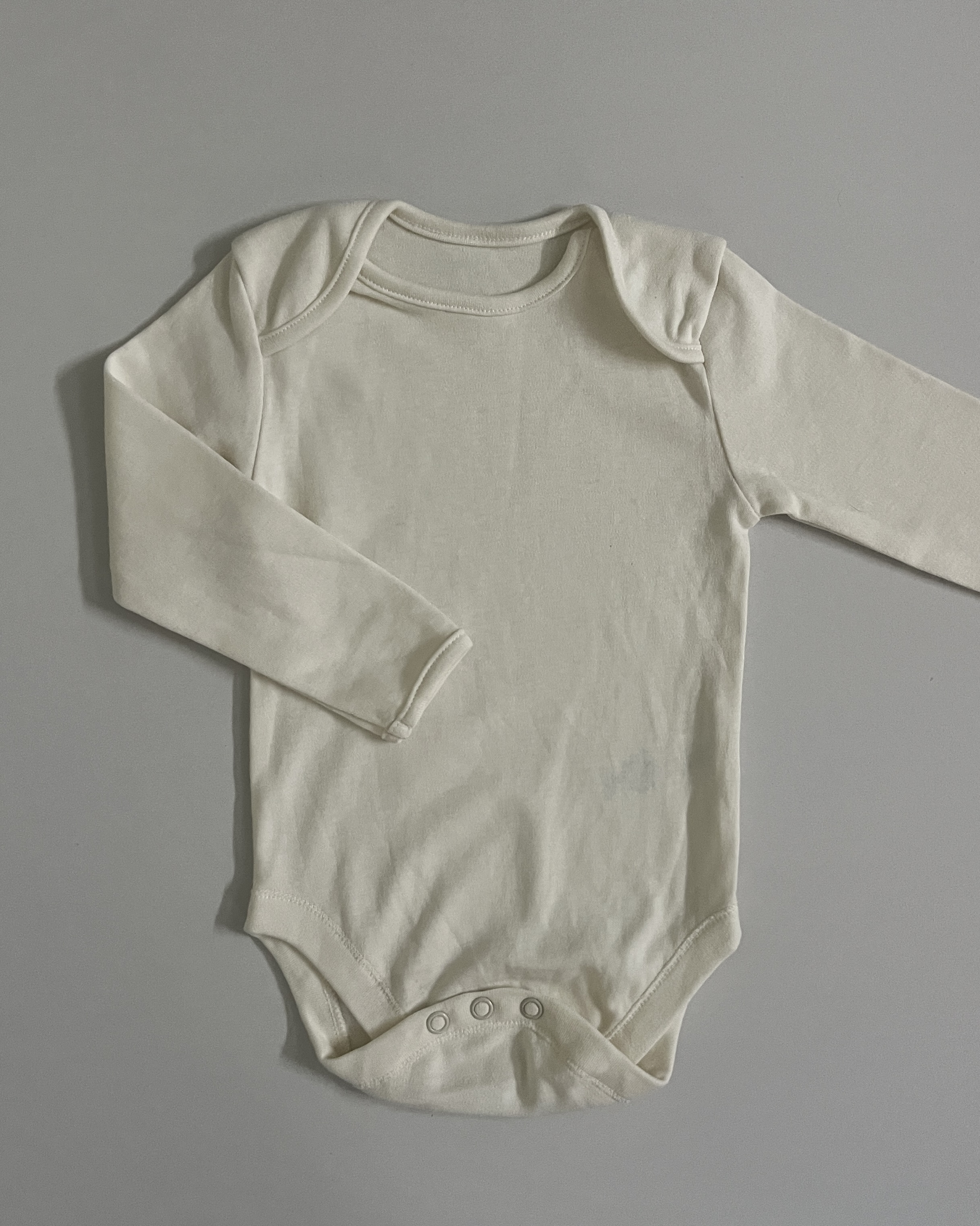 plain off white full sleeve onsie