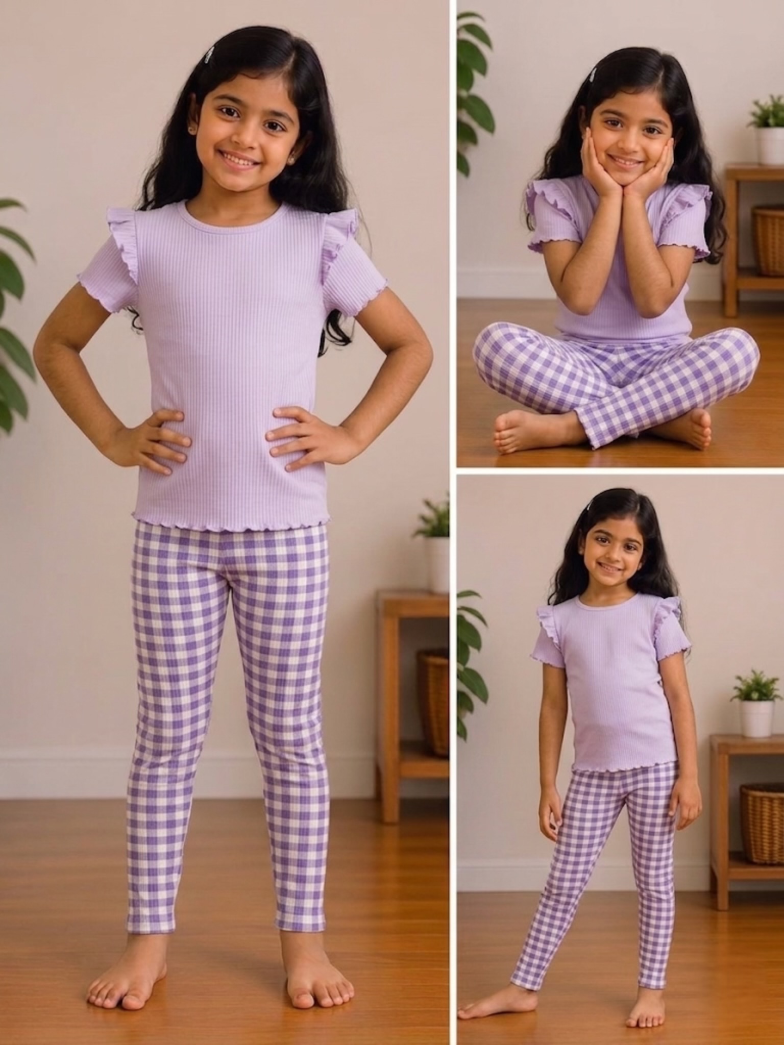 Half sleeve kids co-ord set