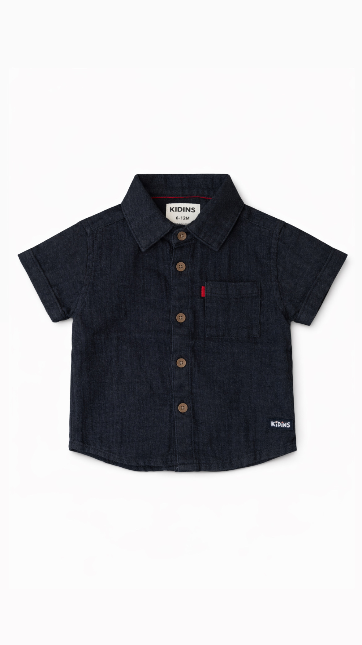 Kids - black muslin shirt