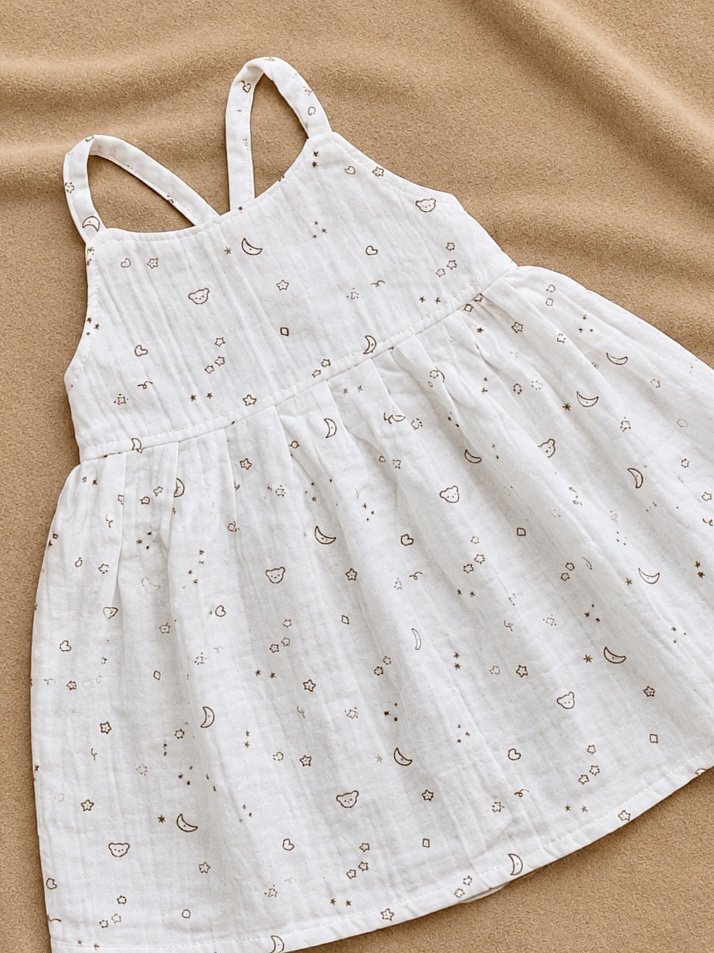 Stars n teddy muslin forck