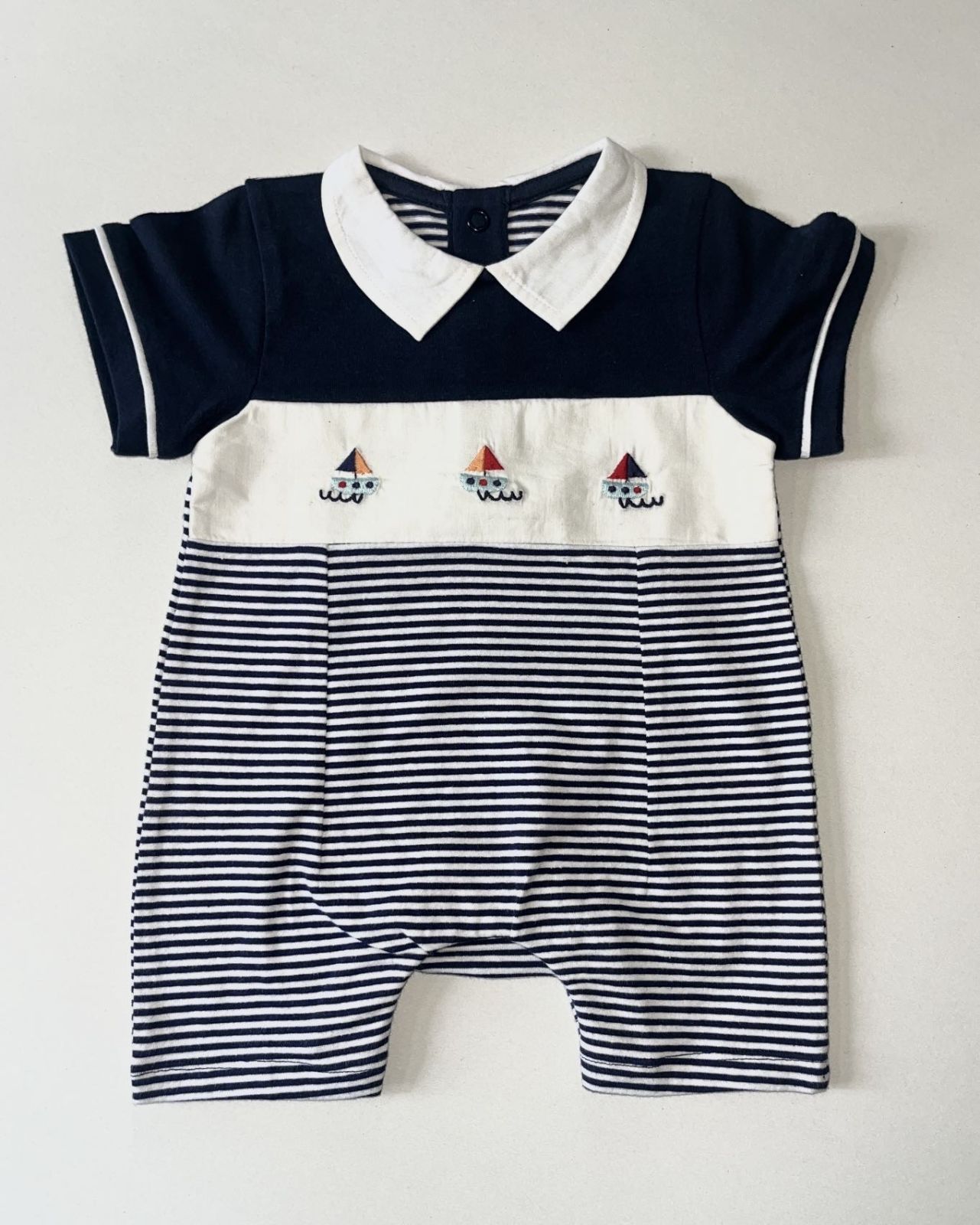 Sailer half romper