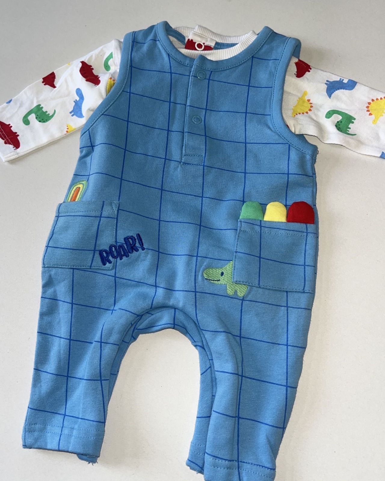Roar dungaree set