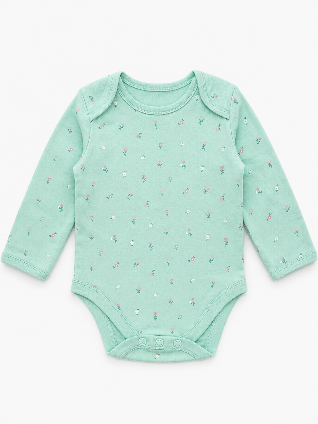 aqua blue floral bodysuit