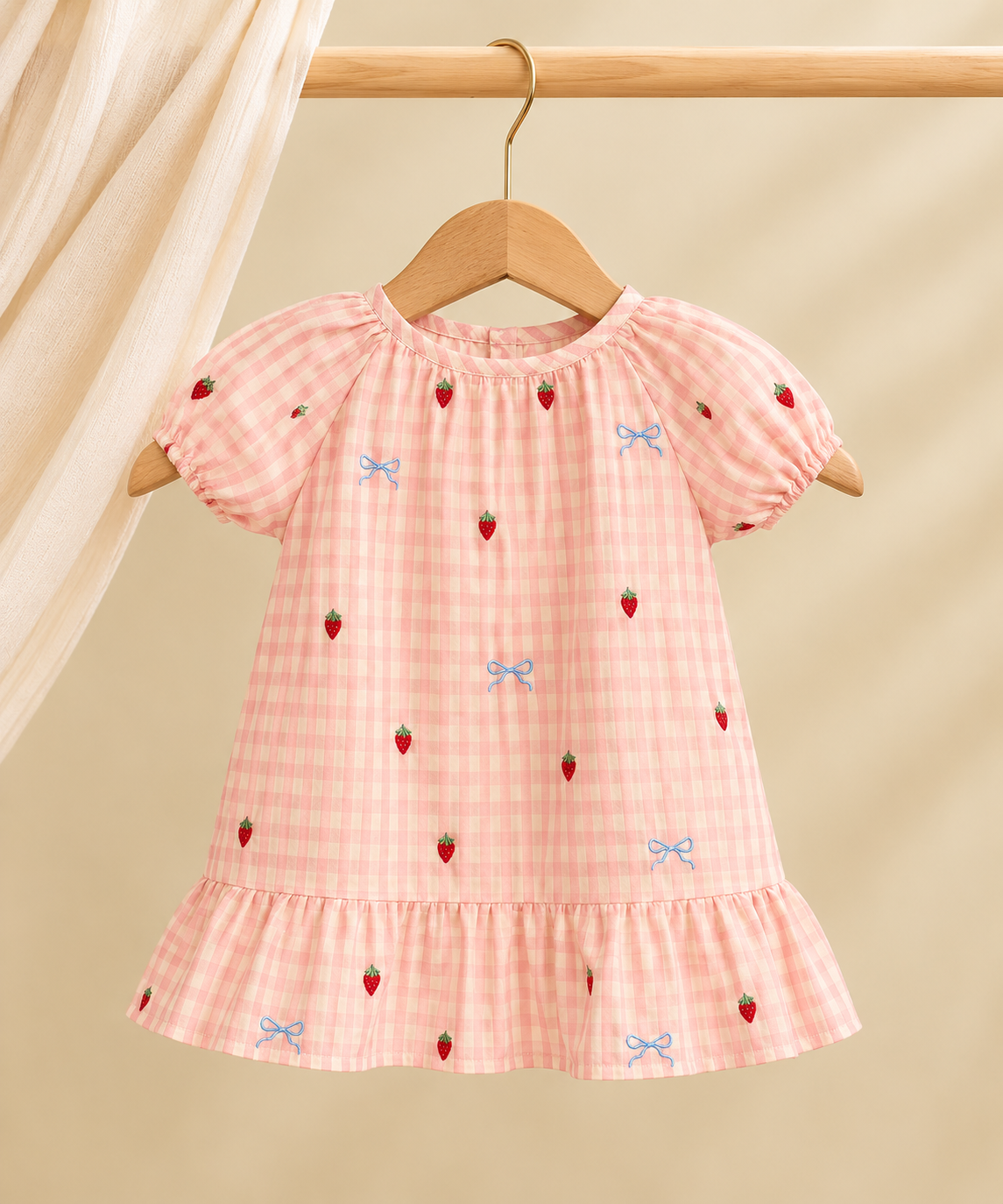 Pink gingham dress 🎀