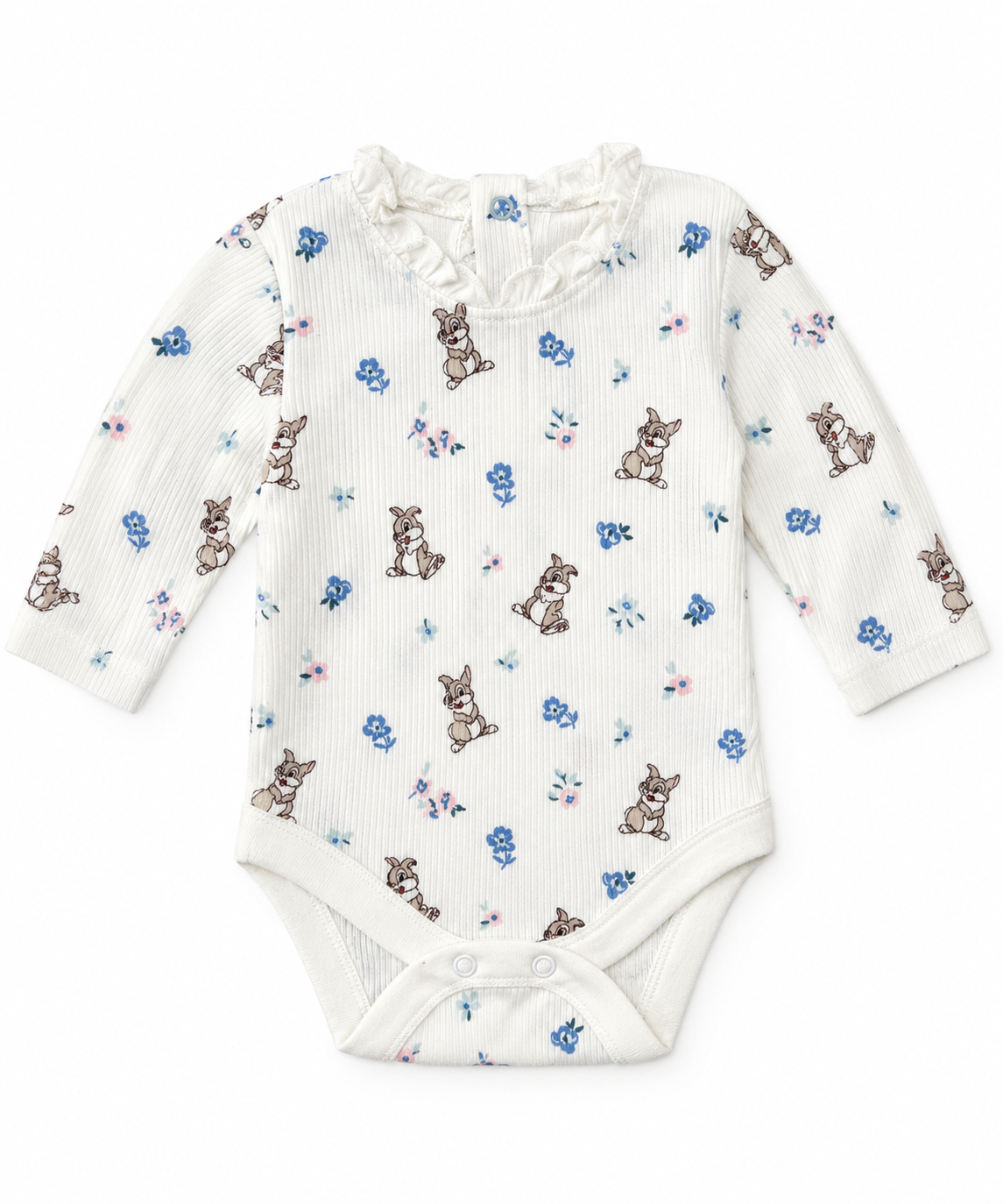 Rabbit ribbed onsie
