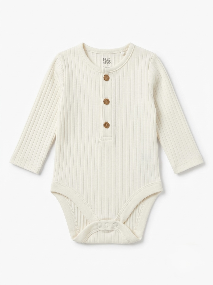 White ribbed onsie