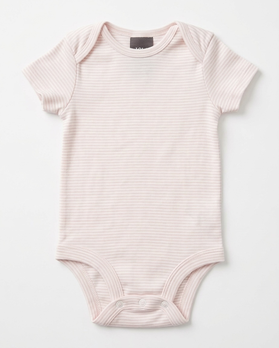 Pink stripes onsie
