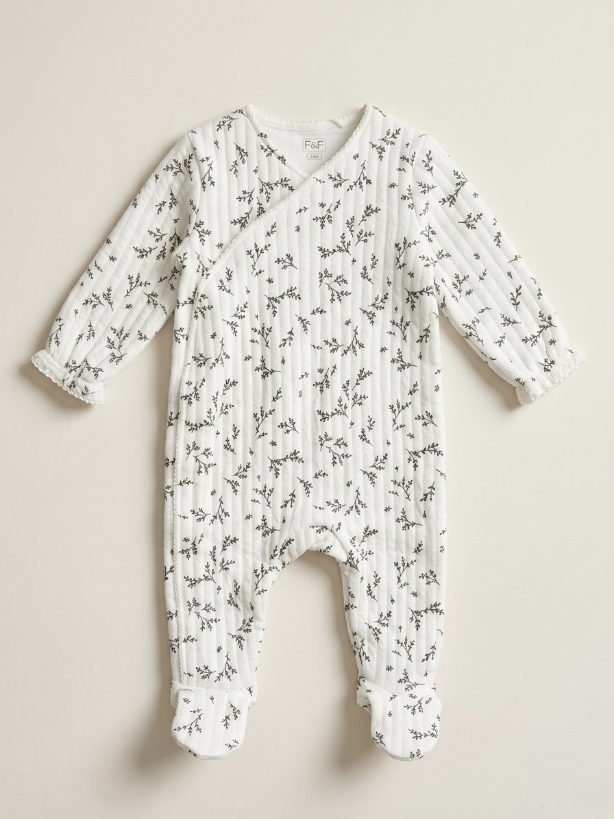 Botanical Quilted Sleepsuit