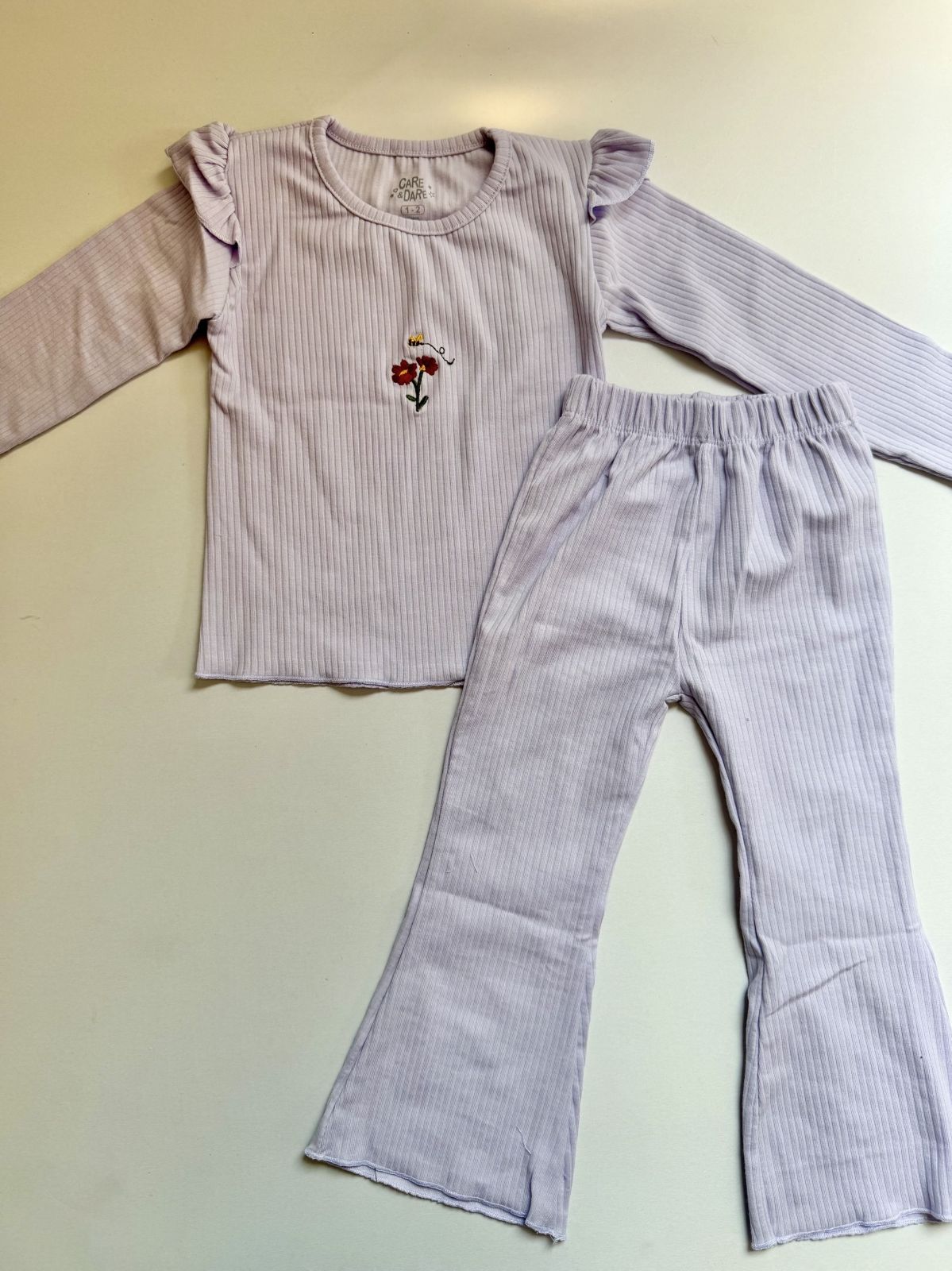 Lilac embroidered co-ord