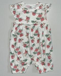 strawberry half romper