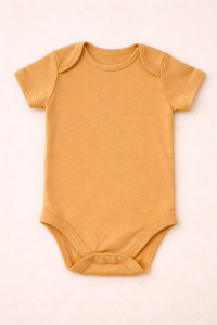 mustard yellow plain bodysuit