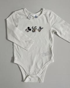 off white Mickey bodysuit