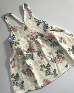 Floral muslin frock