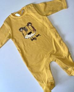 Baby roar yellow sleepsuit