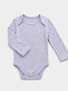lavender tiny floral bodysuit