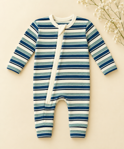 Pacific stripes ribbed  romper
