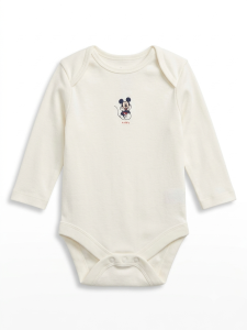 White cuddly Mickey onsie
