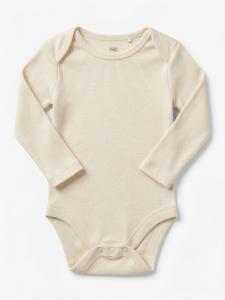 Beige ribbed onsie