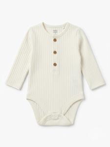 White ribbed onsie