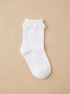 White laced socks
