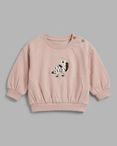 Zebra appliqué sweatshirt