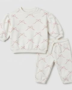 Minimal bow winter co-ord