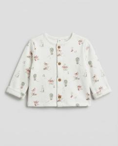Front button sweatshirt