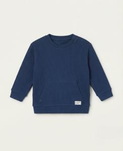 Waffle knit sweatshirt